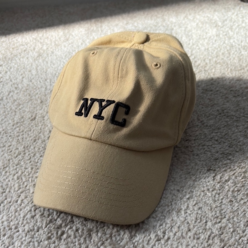 NYC Embroidered Tan Cap